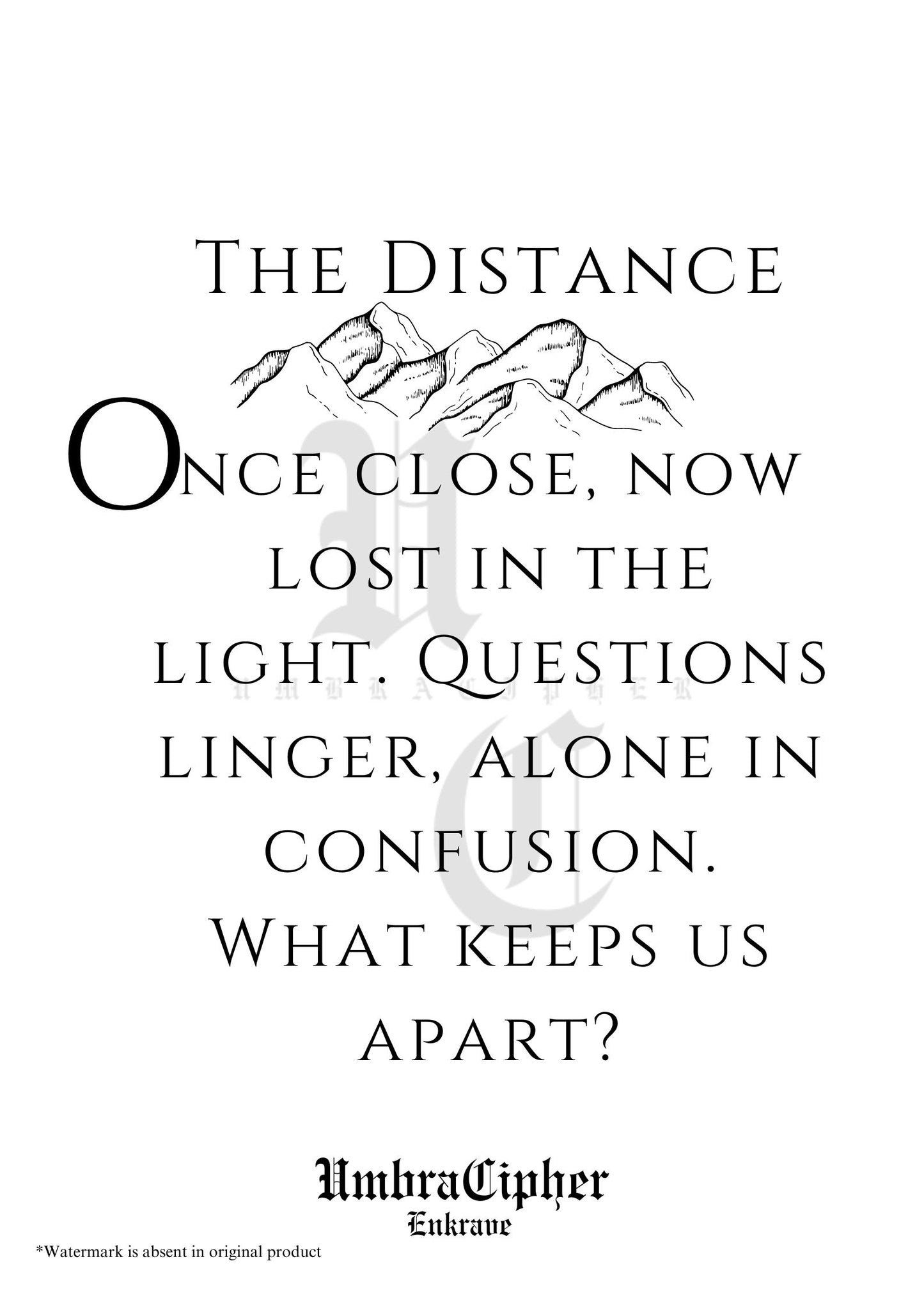 SW: Distance I