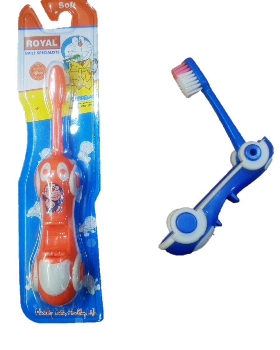 Soft Bristle Kids Toothbrush foldable into Toy Car (pack of 12)