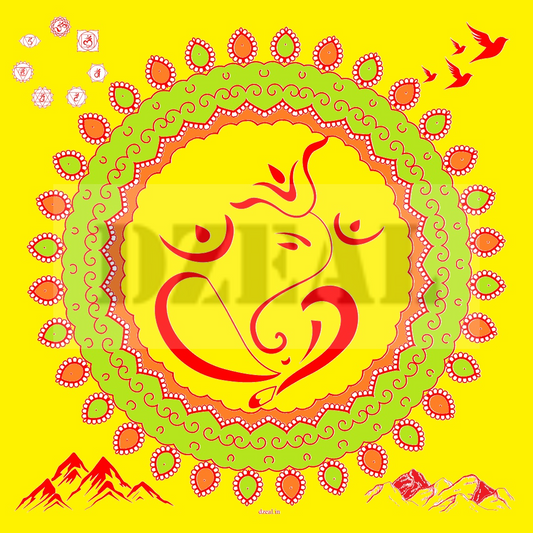 Color Art Ganpati Decoration