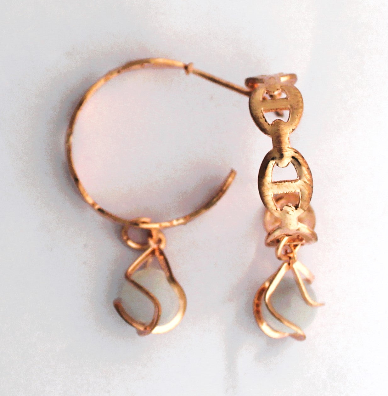 O'dazzle Trendy Rose-gold earrings 6 pairs