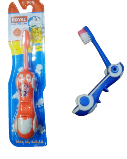 Soft Bristle Kids Toothbrush foldable into Toy Car (pack of 12)